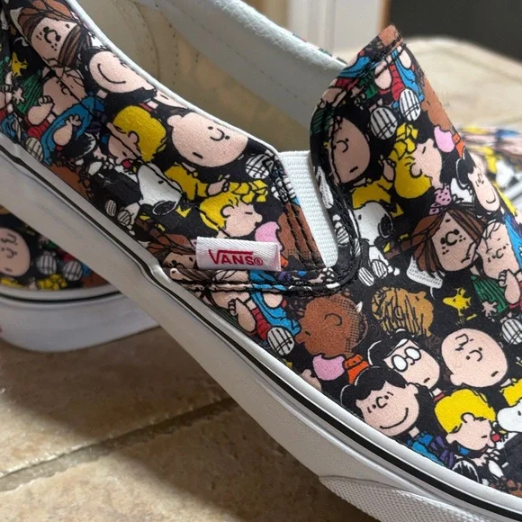 Vans Women’s or Men’s Peanuts Print Slip-On Sneakers - Multicolor - Picture 6 of 7